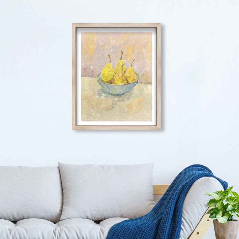 Guava Sunshine Bounty Shadowbox Food & Beverages Print by Oliver Gal, Black Frame, 16 x 20, 21.5"H x 17.5"W