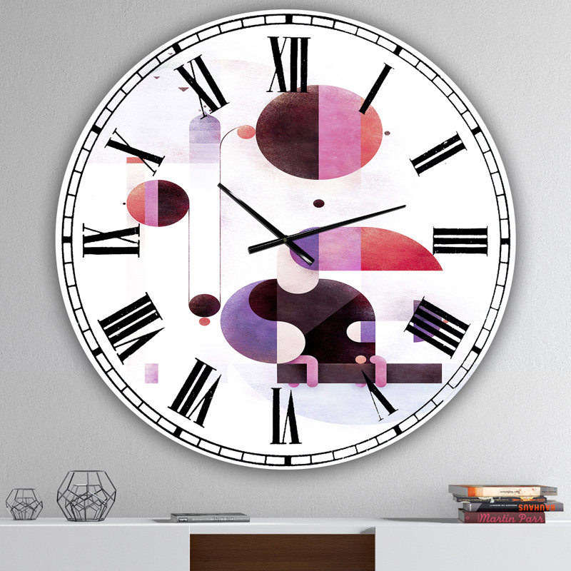 Horloge murale arc-en-ciel surdimensionnée Rainbow Swinger, Moyen