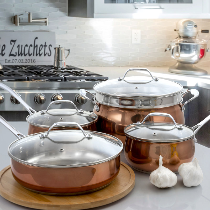 Ensemble de cuisine en acier inoxydable 9 pièces osterman Carabello