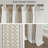Imani 100% Cotton Printed Boho Single Curtain Panel with Tufted Chenille Stripe and Lining-341255939-313730713