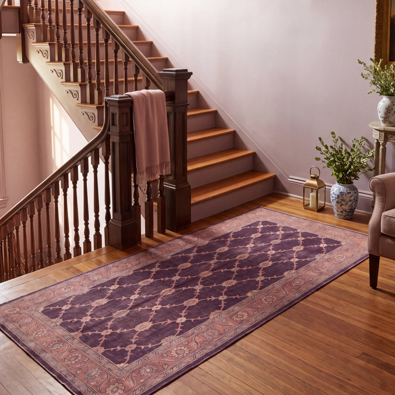 Tapis Quartz2 traditionnel à motif floral intégral or rose gris ivoire, lavable à la machine, antidérapant, à poils courts, pour l'intérieur et l'extérieur, adapté aux animaux domestiques, idéal pour le salon, la chambre, la salle à manger, l'entrée, le corridor ou le bureau.