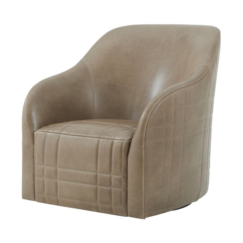 Seated Swivel Armchair, Beige