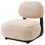 Fauteuil d'appoint sans accoudoirs Camel