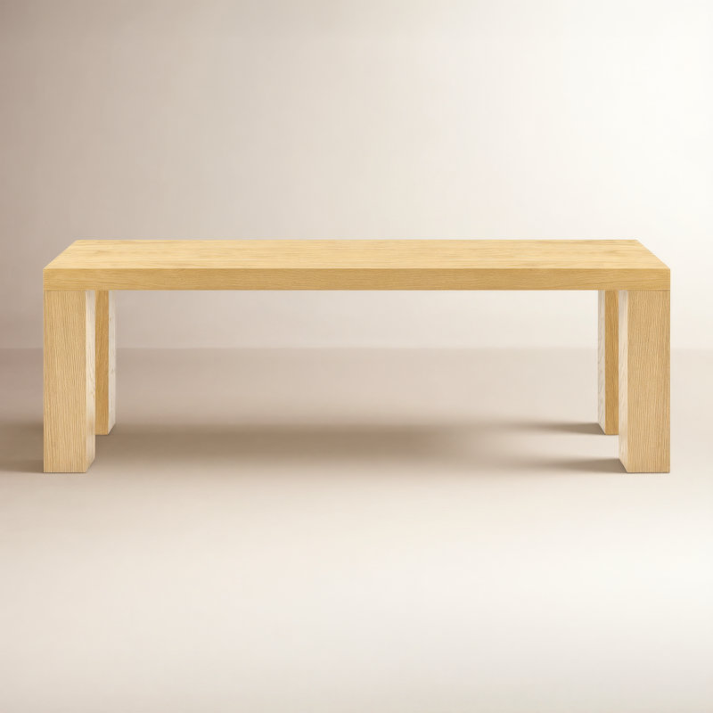 Carson 57" W Wood Dining Bench, 19" H x 57" W x 15" D, Oak