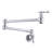 Flexible Dual Handle Brass Pot Filler For Kitchens