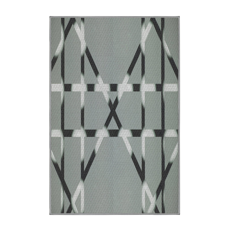 Tapis gris Power Loom, Rectangle 2 pi x 4 pi