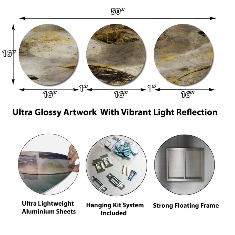 Abstract Wall Decor on Metal