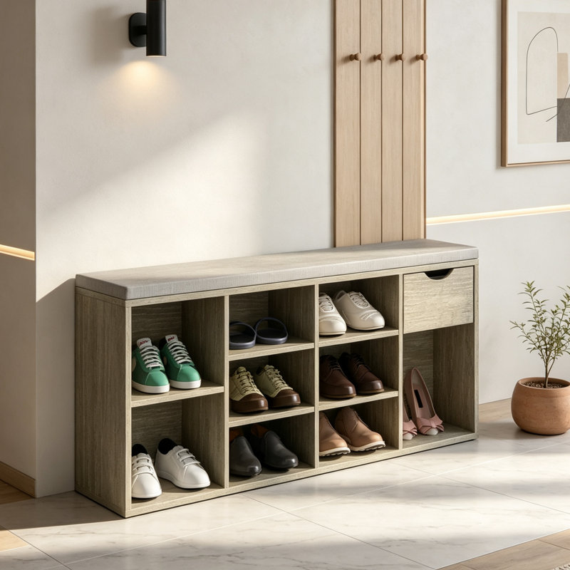 Banc de rangement pour chaussures