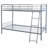 Glossy Silver Twin Over Twin Bunk Bed
