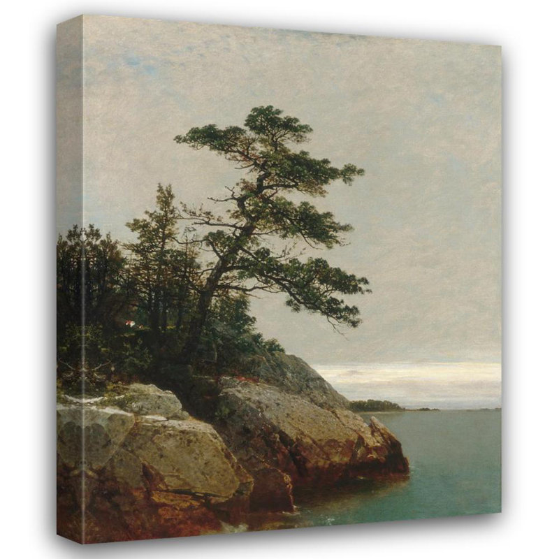 «The Old Pine, Darien, Connecticut» par John Frederick Kensett - Art mural sur toile tendue avec châssis, H 24 po x l 17 po