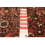Tapis rouge noué à la main unique 3 pi 2 po x 9 pi 8 po Andelz