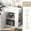 Meuble-lavabo de salle de bain avec lavabo en céramique 21,6 po - rangement droit, baignoire flottante moderne, lavabo encastré moderne de 21,6 po-1220336669