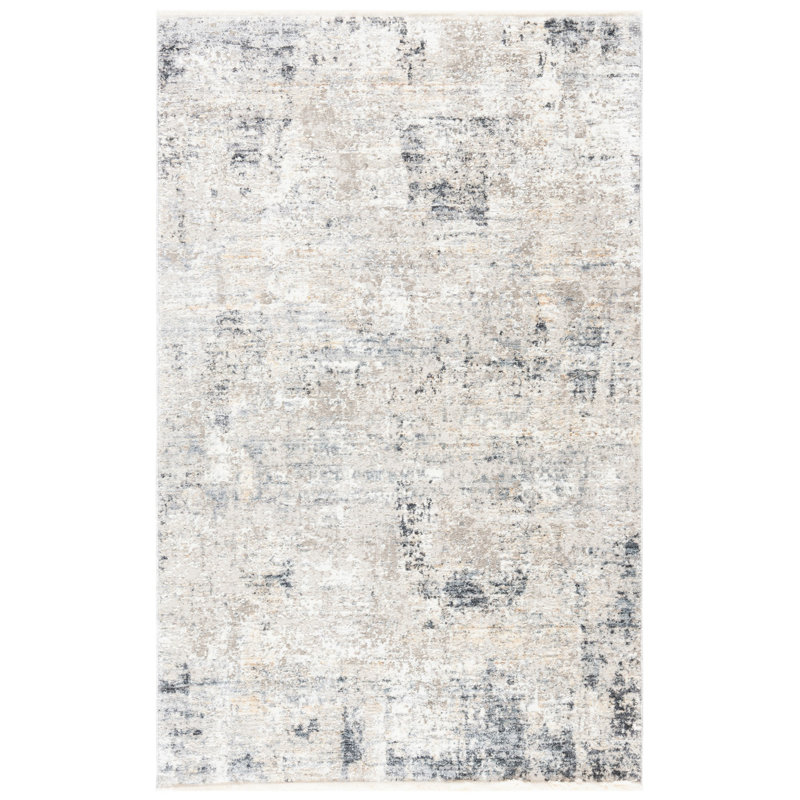 Tapis gris / vert Adal, Rectangle 2 pi 6 po x 4 pi