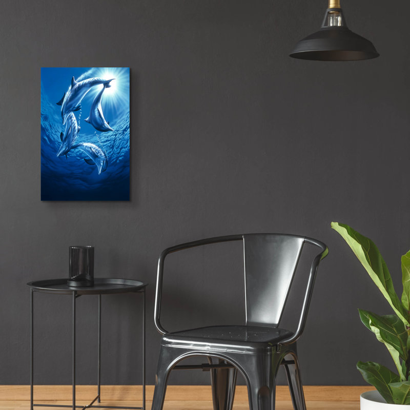 «Dolphin Swing» par Joh Naito, H 24 po x l 16 po
