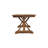71" Brown Solid Wood Trestle Base Dining Table