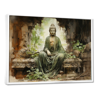 Thailande, ruines de Bouddha, art mural