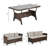 Collegedale 3 Piece Dining Set with Cushions