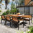 Wood 6 - Person Dining Set With Removable Cushions-713906923