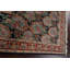 Tapis rouge / noir en laine noué à la main de conception unique 6 pi x 8 pi 8 po New Age
