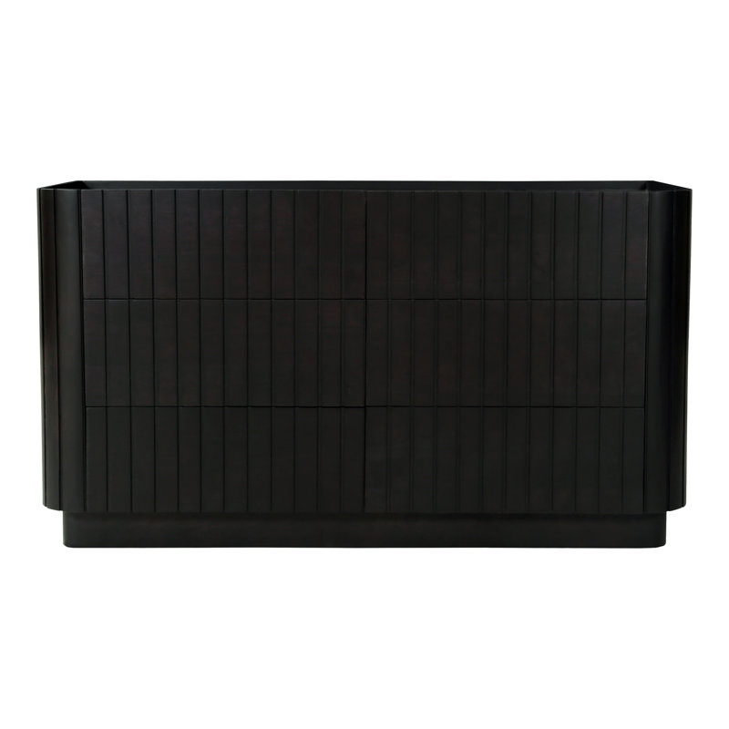 Povera 6 - Drawer Dresser, Black