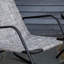 Chaise berçante de jardin, chaise berçante en tissu pour patio