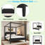Lit plateforme à baldaquin en bois avec tête de lit élégante et pieds de soutien-916182471-916182472