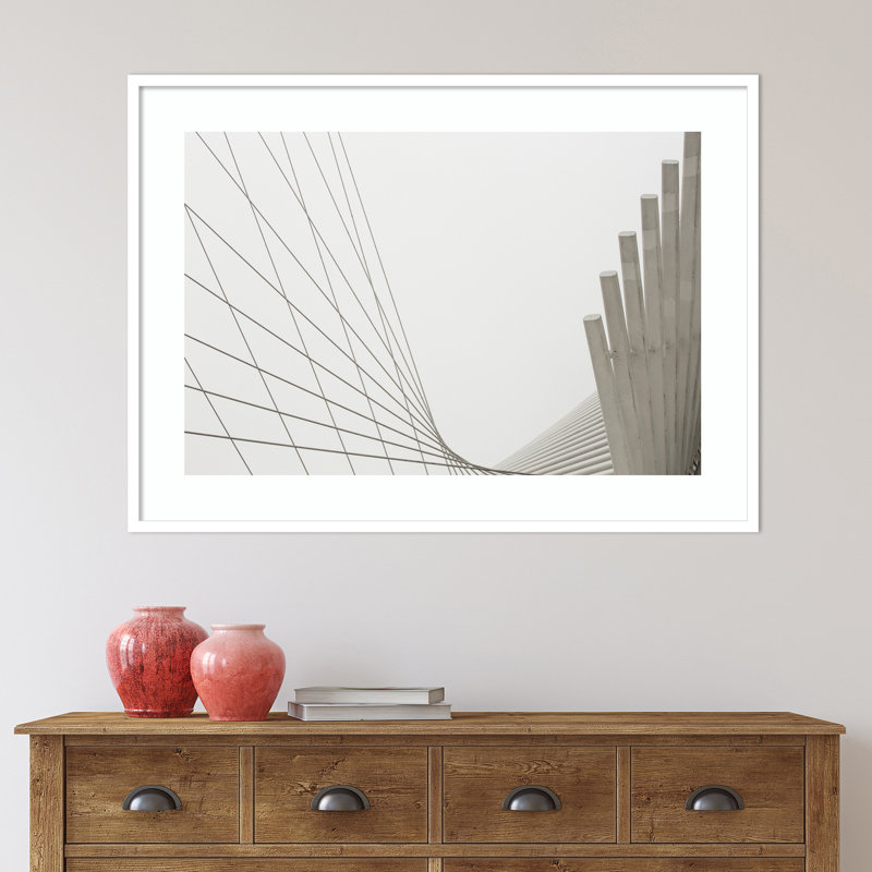 Parabole - reproduction de photo sur papier encadrée, H 29 po x l 40 po, Cadre blanc