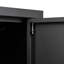 Armoire de rangement en métal avec portes verrouillables et tablette réglable