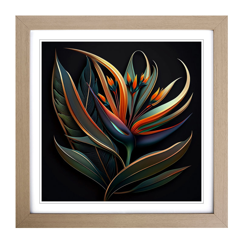 Single Picture Frame Print on Wood, Oak