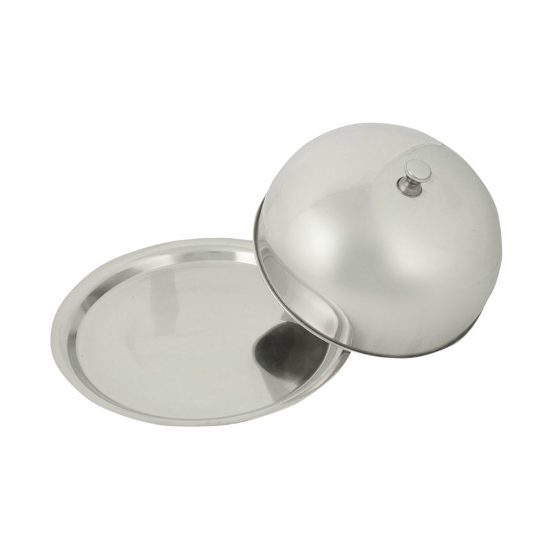Rosdorf Park Jazlyn Stainless Steel Platter, 31cm H x 31cm W x 15cm D