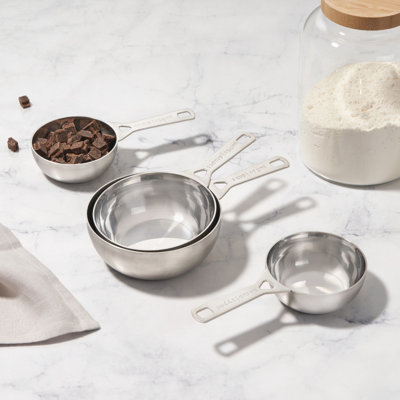 Le Creuset Stainless Steel Batch Baking Measuring Cups - Set of 4