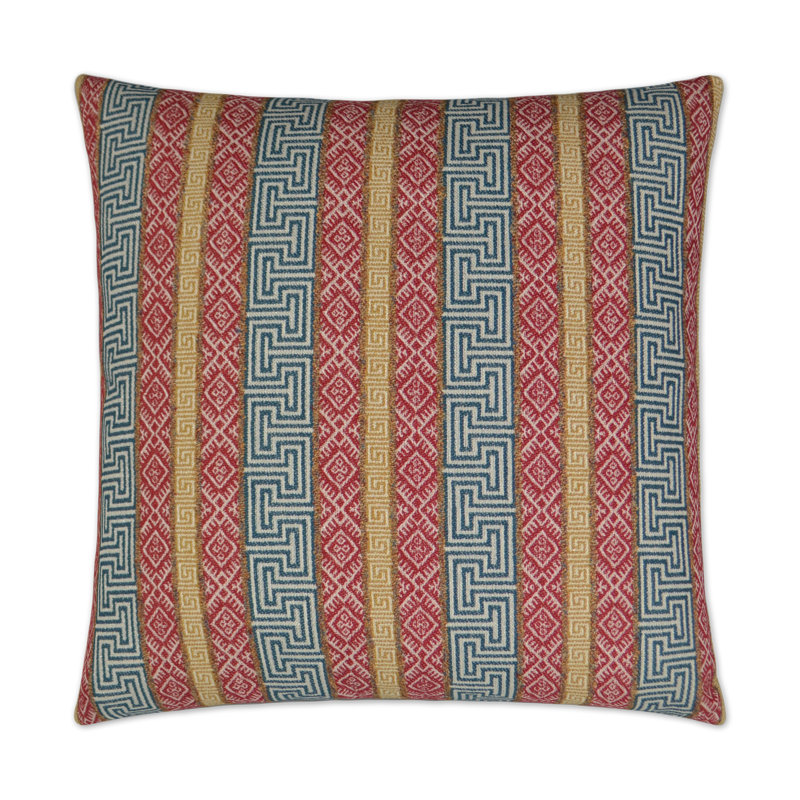 Regis Pillow Cover & Insert, Red, Square 22"