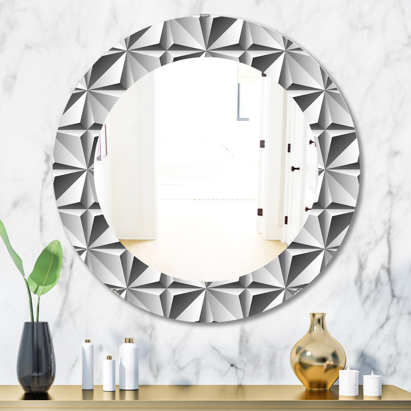 Scandinave 1 - Miroir moderne, H 23,6 po x l 23,6 po