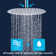 10 in. Multi-Function Adjustable Handheld Shower Head 2.5 GPM in Chrome