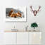 African Lion with Cubs - Wrapped Canvas-55368616