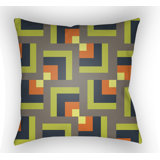 Moderne Geometric Indoor/Outdoor Throw Pillow