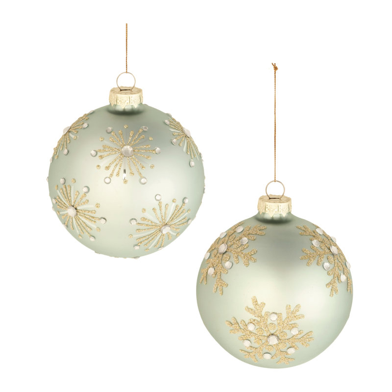Boules de verre vertes