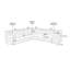 Canapé modulaire 3 pièces Isman
