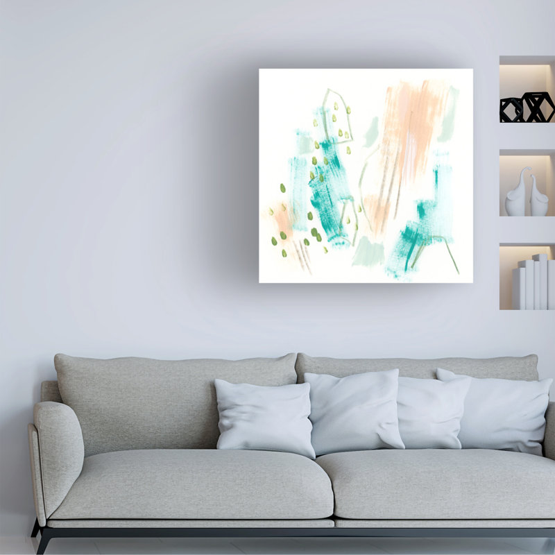 «Counting House II» sur toile, H 35 po x l 35 po