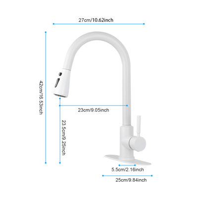 Robinet de cuisine avec douchette extractible