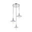 Luminaire suspendu conique 3 lumières grappe Dellwood-457080127