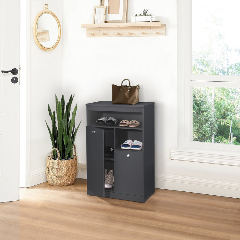 Armoire de rangement à chaussures 2 portes Lily