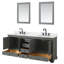 Ensemble de meuble-lavabo double 80 "avec miroir Deborah-80209517-23113250