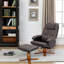 Fauteuil pivotant rembourré Ietske-1870546481