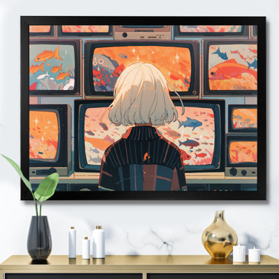 Personnage féminin d'anime II sur toile