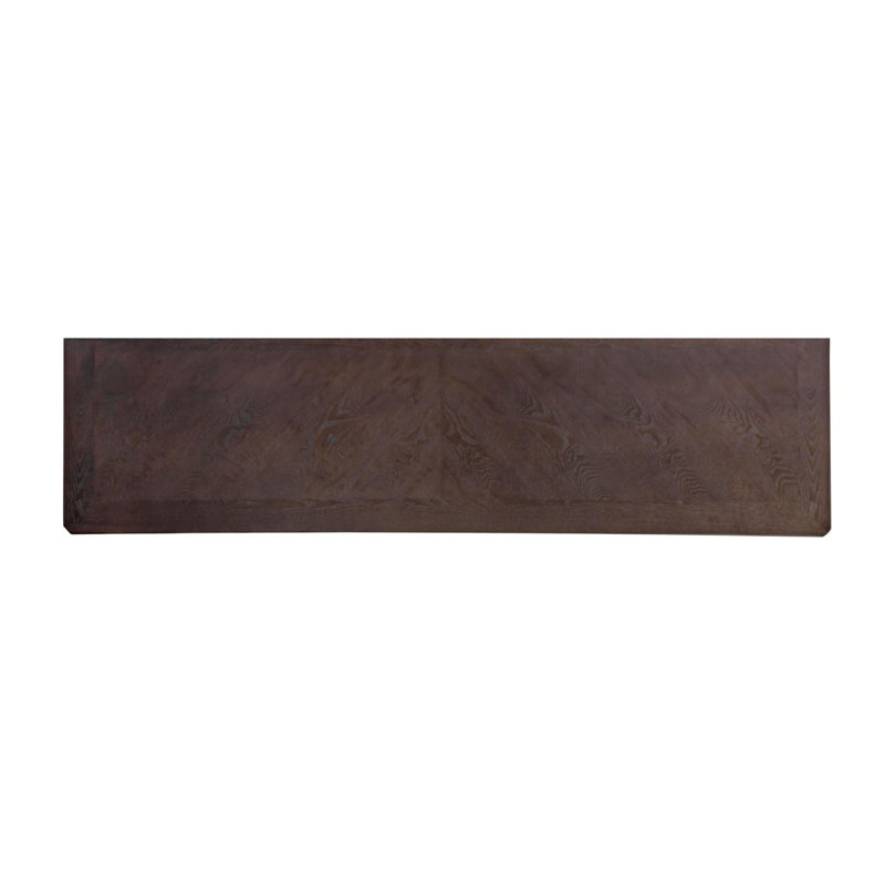 Dark Brown Console Table w/ 4 Stools