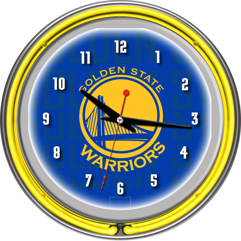 Horloge murale 11 po NBA, 11", Golden State Warriors