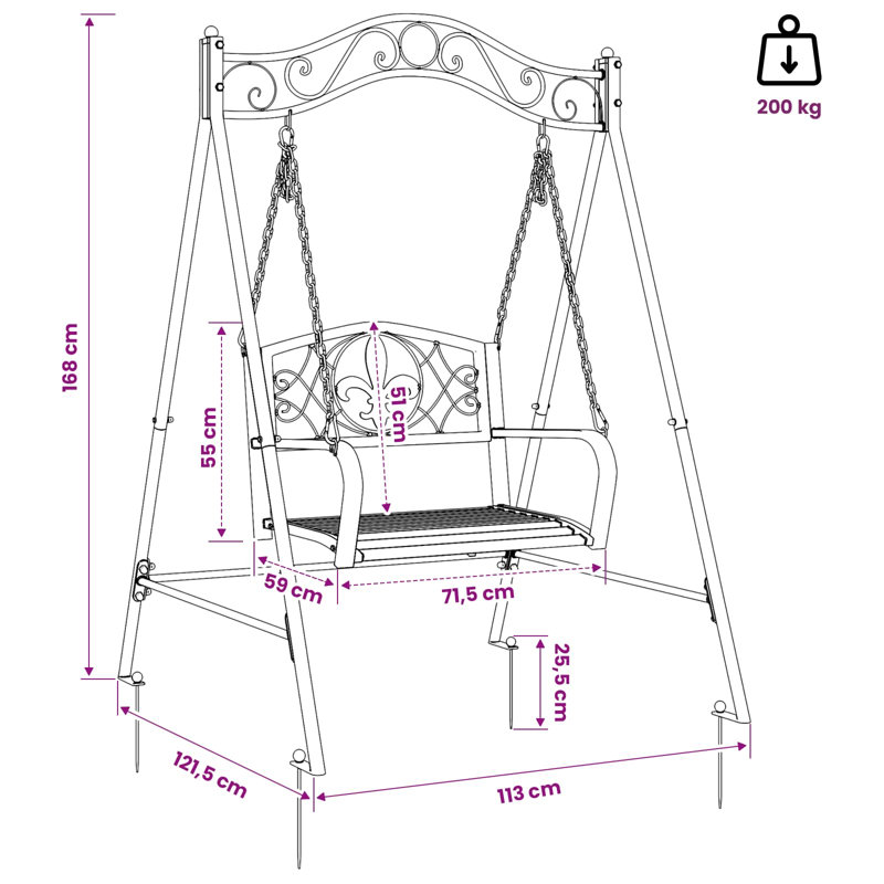 Porch Swing with Stand