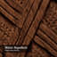 Vignette décorative en bois sculpté de couleur brune élégante et abstraite avec 12 crochets-1500271532