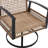 Swivel Outdoor Set with 2-Tier Coffee Table -2037193077